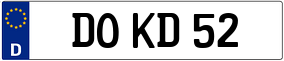 Trailer License Plate